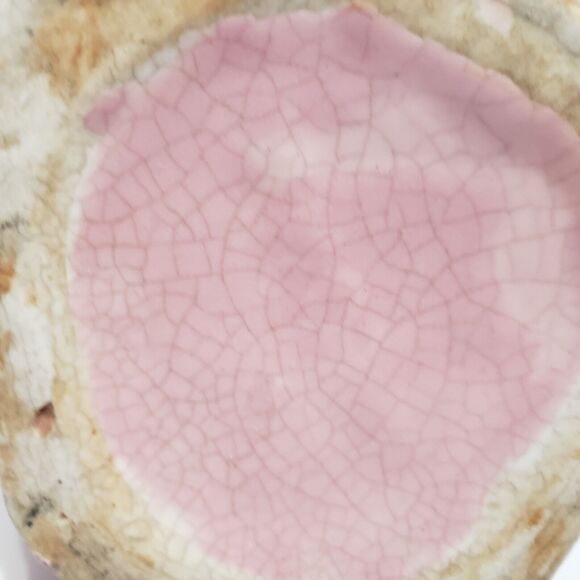 Pottery Vase Multi Opening Pink Tulip Flower Home Decor 7"×4.5" Country - Picture 5 of 12